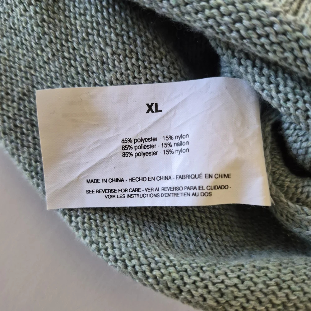 Ella Moss Crew Neck Sweater Womans XL Light Green Minimalist Casual Cozy - Picture 9 of 10